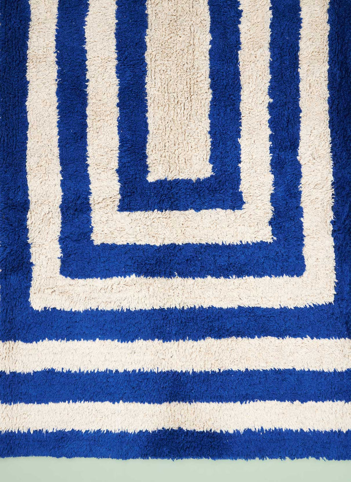 Tapete Lorena Canals + MOOUI - Eclipse Azul 1,10 x 1,50m