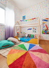 Tapete Lorena Canals +MOOUI - Disco de Cores Redondo 1,40m