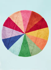 Tapete Lorena Canals +MOOUI - Disco de Cores Redondo 1,40m