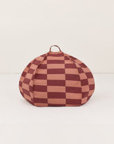 Pufe Nobodinoz Vibes Round - Maroon Tiles