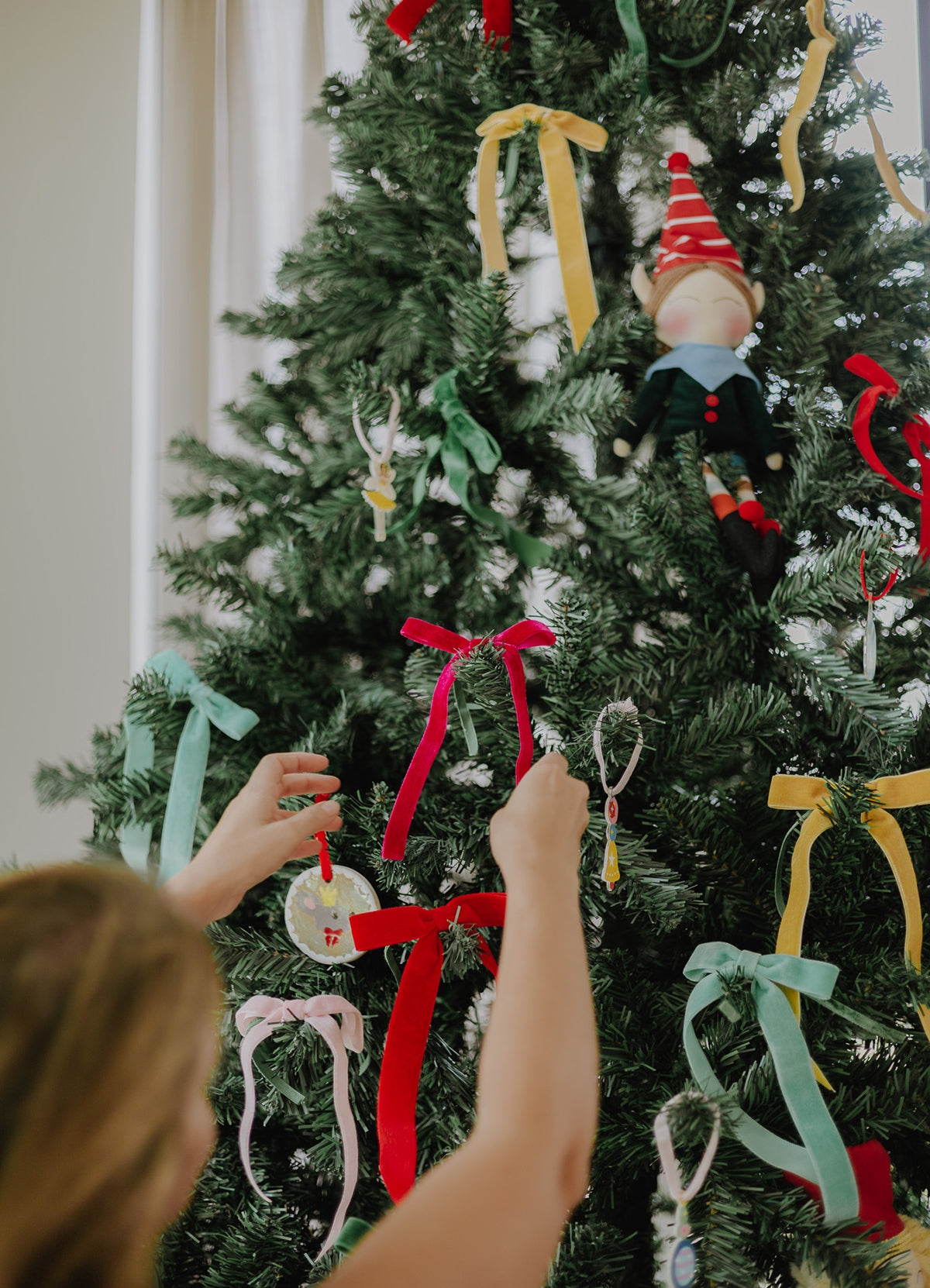 Enfeite de Natal Laços de Veludo