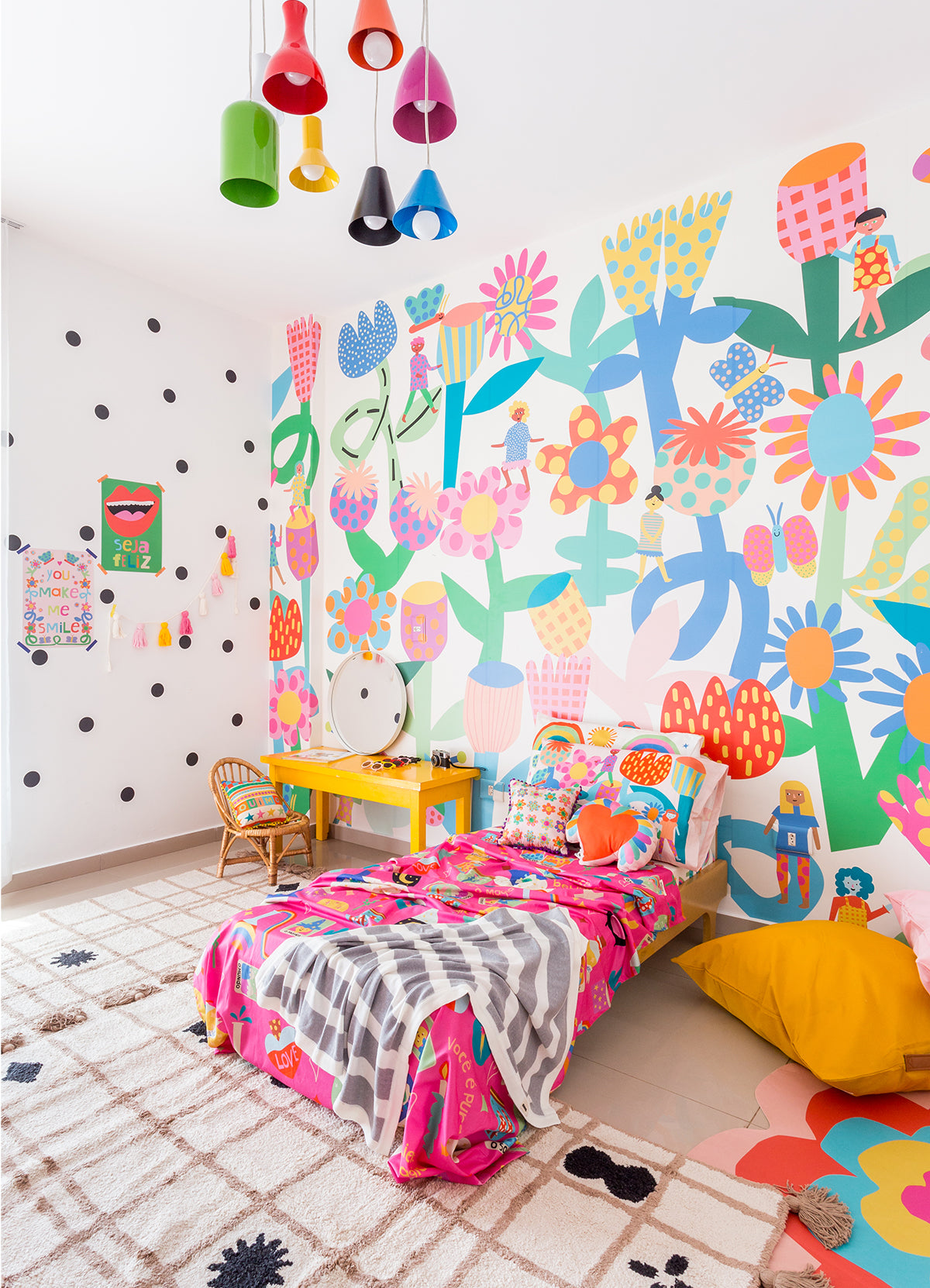 Papel de Parede Infantil Jardim dos Sonhos - Painel