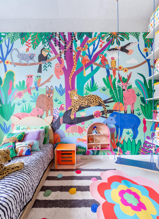 Papel de Parede Infantil Amazônia - Painel