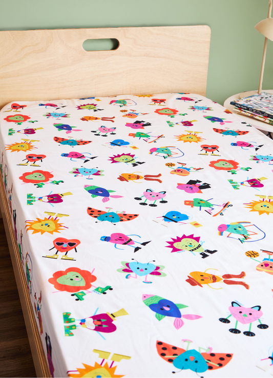 Lençol de Cima Infantil - Amar e Ser Feliz