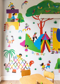Papel de Parede Infantil Recreio - Painel
