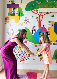 Papel de Parede Infantil Recreio - Painel