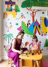 Papel de Parede Infantil Recreio - Painel