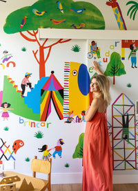 Papel de Parede Infantil Recreio - Painel