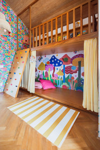 Papel de Parede Infantil Floresta de Cogumelos - Painel