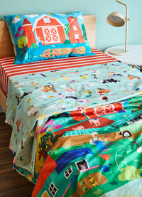 Kit Cama Completo Solteiro - Fazendinha