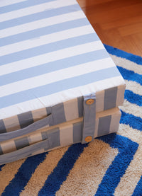 Colchonete Dobrável - Listrado Azul Céu