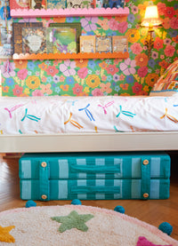 Colchonete Dobrável - Listrado Petróleo