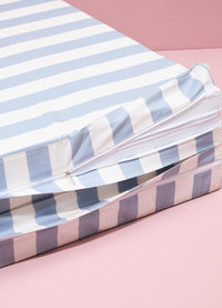 Colchonete Dobrável - Listrado Azul Céu