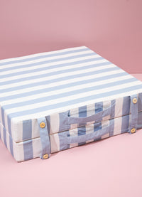 Colchonete Dobrável - Listrado Azul Céu