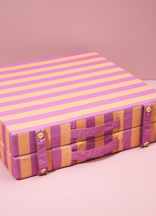 Colchonete Dobrável - Listrado Violeta