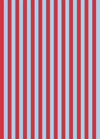 Papel de Parede Listra Fina - Cereja + Azul Céu
