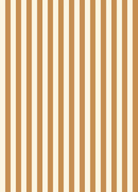 Papel de Parede Listra Fina - Creme + Mostarda