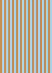 Papel de Parede Listra Fina - Mostarda + Azul Céu