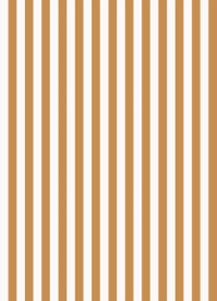 Papel de Parede Listra Fina - Off White + Mostarda