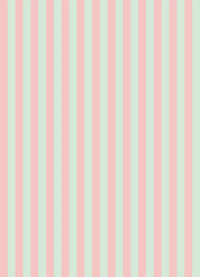 Papel de Parede Listra Fina - Rosa Doçura + Menta