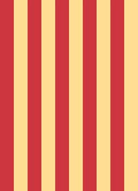 Papel de Parede Listra Larga - Cereja + Amarelo Radiante