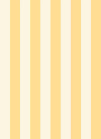Papel de Parede Listra Larga - Creme + Amarelo Radiante