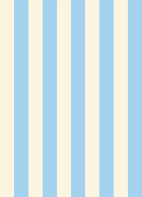 Papel de Parede Listra Larga - Creme + Azul Céu