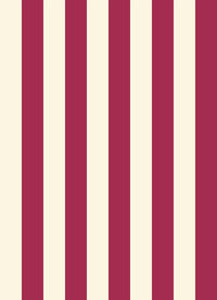 Papel de Parede Listra Larga - Creme + Marsala