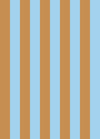 Papel de Parede Listra Larga - Mostarda + Azul Céu