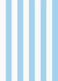 Papel de Parede Listra Larga - Off White + Azul Céu