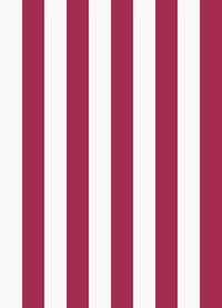 Papel de Parede Listra Larga - Off White + Marsala