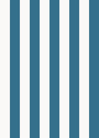 Papel de Parede Listra Larga - Off White + Petróleo