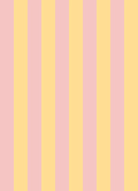 Papel de Parede Listra Larga - Rosa Doçura + Amarelo Radiante