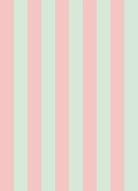 Papel de Parede Listra Larga - Rosa Doçura + Menta
