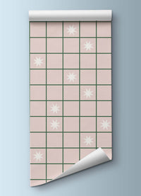 Papel de Parede Infantil - Grid Estrela Cadente