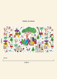 Papel de Parede Infantil Recreio - Painel