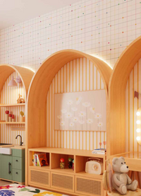 Papel de Parede Infantil - Listrado Fino Regular Amarelo Radiante