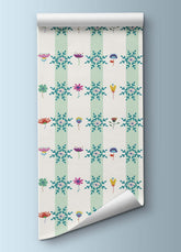 Papel de Parede Infantil - Flores do Chalé