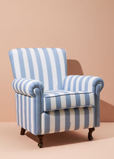 Poltrona Mignon - Listrado Azul Céu