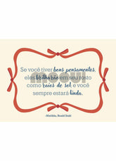 Pôster Infantil - Bons Pensamentos