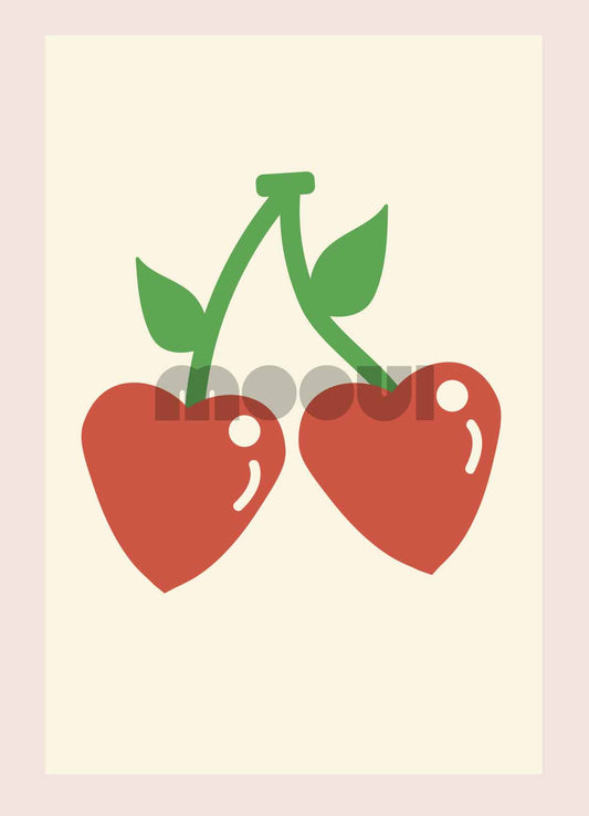 Pôster Infantil - Cerejas do Amor