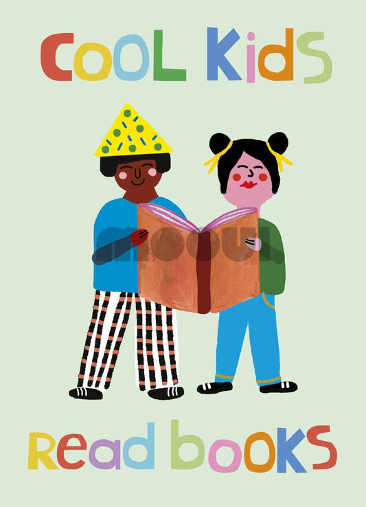 Pôster Infantil - Cool Kids Read Books