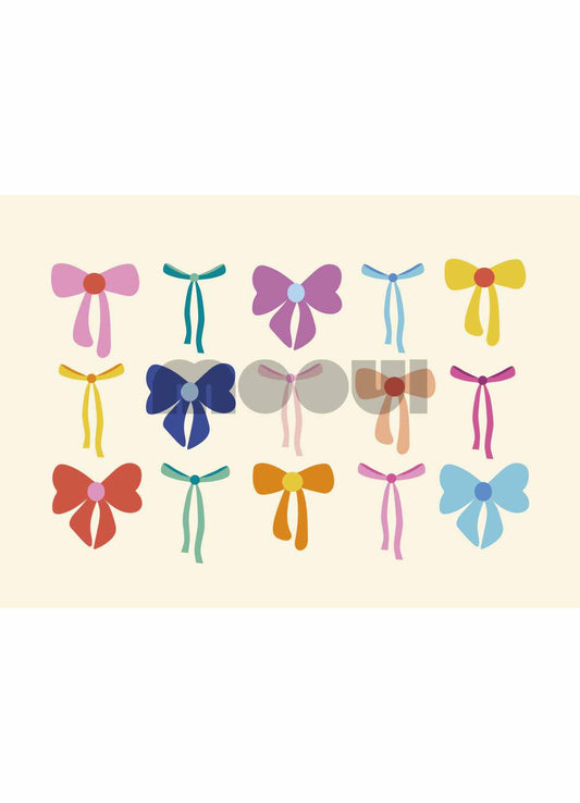 Pôster Infantil - Laços e Laçarotes