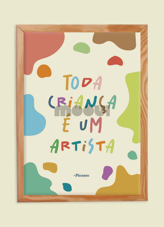 Pôster Infantil - Artista