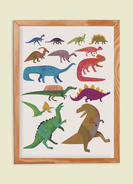 Pôster Infantil - Dinossauros