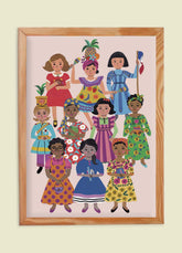 Pôster Infantil - Mulheres do Mundo