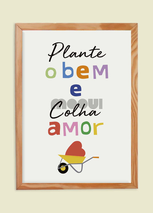 Pôster Infantil - Plante O Bem