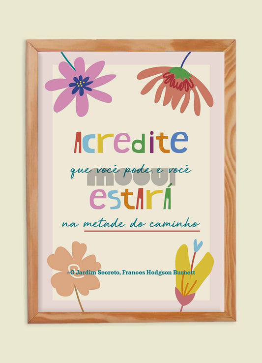 Pôster Infantil - Você Pode