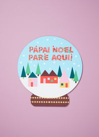 Adorno de Parede - Noel Pare Aqui