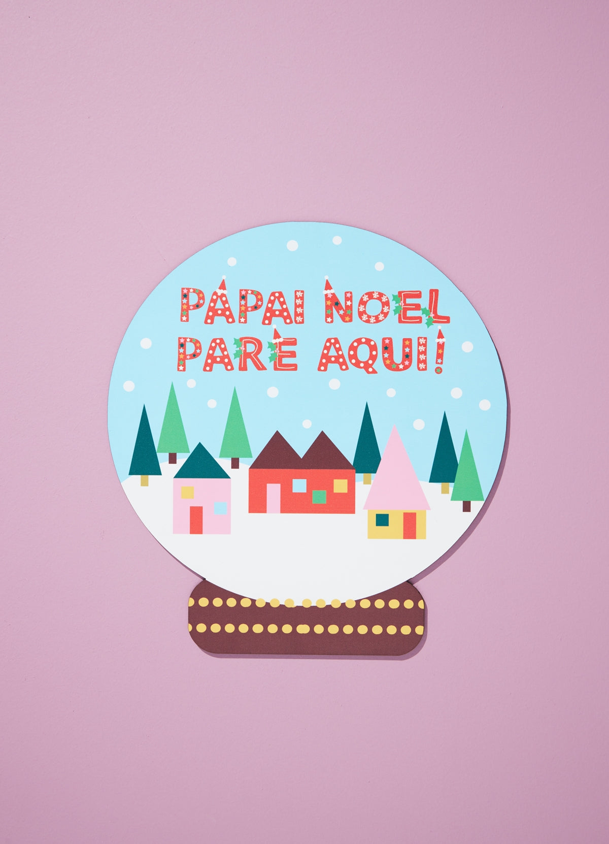 Adorno de Parede - Noel Pare Aqui